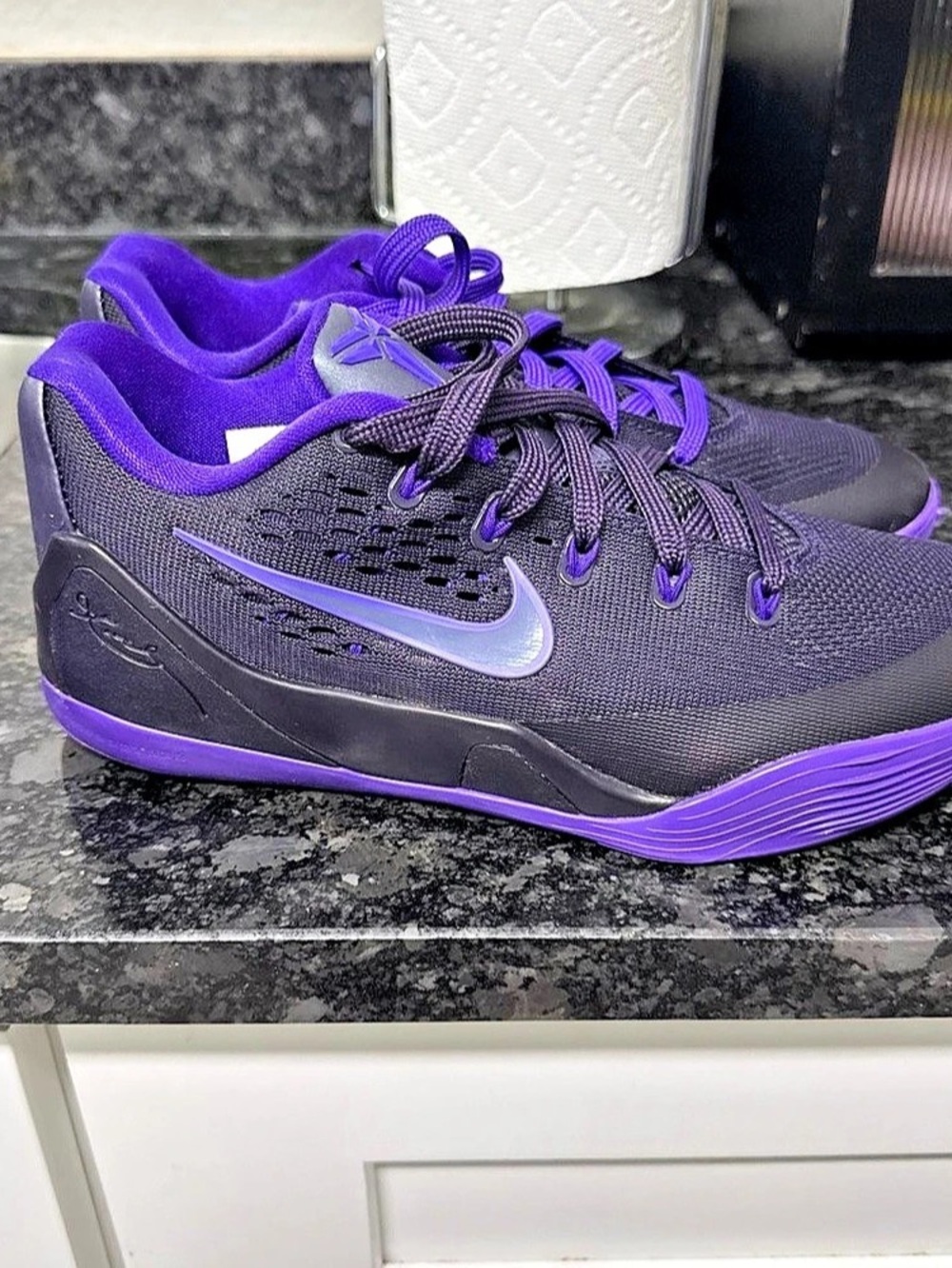 Nike Kobe 9 Elite Low Protro 'Moonwalker' Purple & Black Athletic Shoes